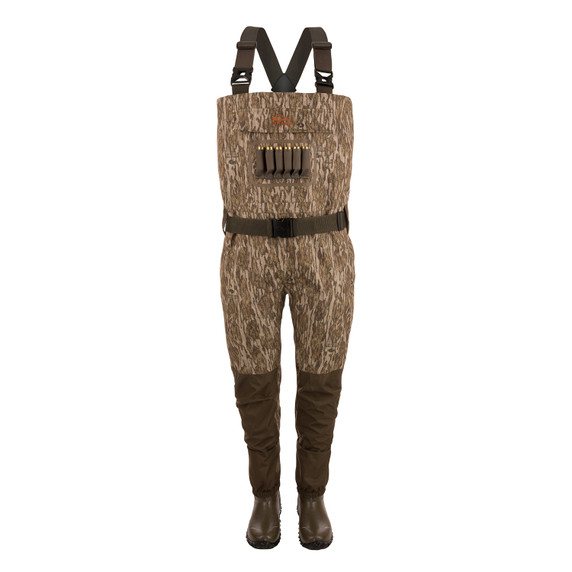 Drake Waterfowl Hardline Insulated Breathable Wader Image in Mossy Oak Bottomland