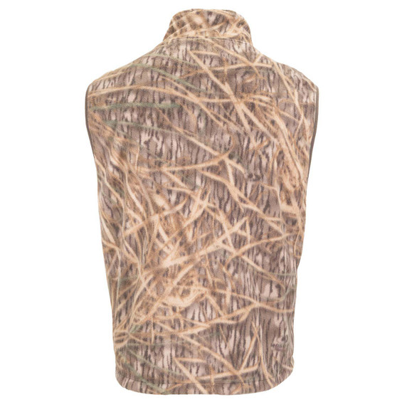 Back image of Rogers Gear Camo Fleece Vest.