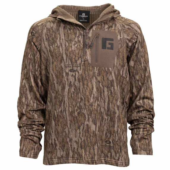 Rogers Youth Rogers Elite Heavy Grid Hoodie image in Mossy Oak Bottomland