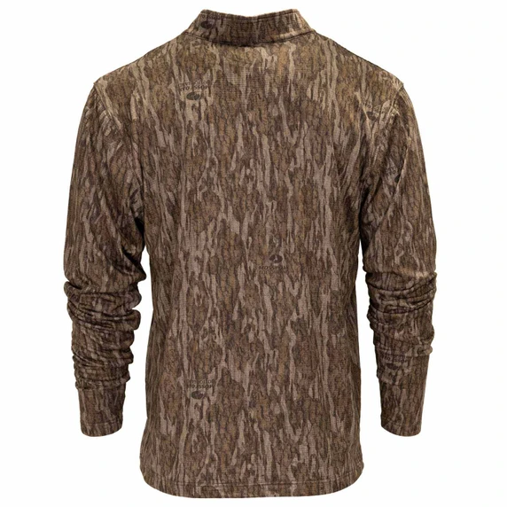 Back image of Static Thermal 1/4 Zip Mock Neck Base Layer.