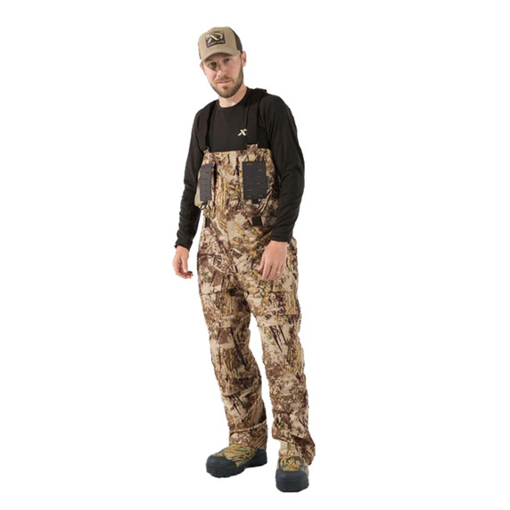 First Lite LZ Waterproof Breathable Waterfowl Bib Front Model Image