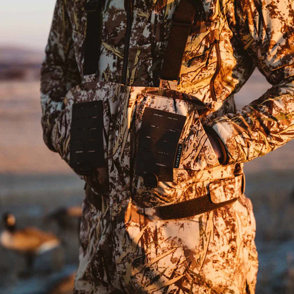First Lite LZ Waterproof Breathable Waterfowl Bib Pockets Image