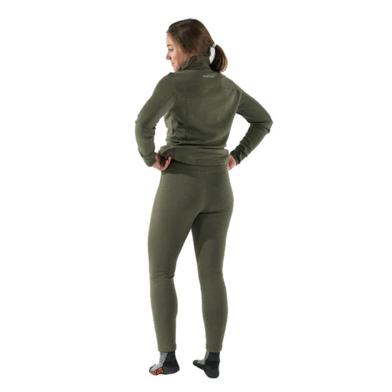 First Lite Women's Furnace Long Jane Back Model Image