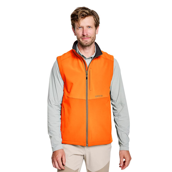 Orvis Pro Upland Softshell Vest Front Model Image