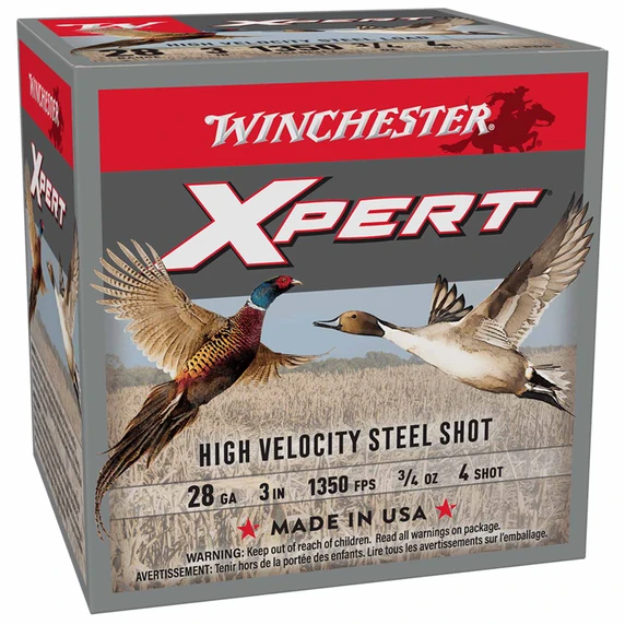 Winchester 28 Gauge 3" 3/4oz 1350FPS Xpert High Velocity Steel Pheasant image