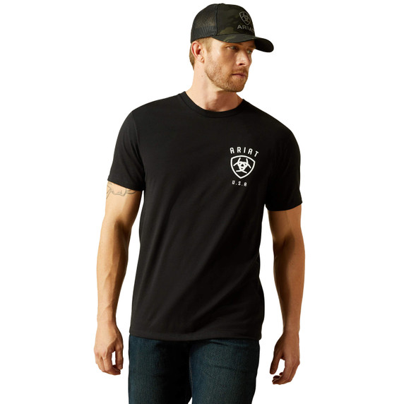 Ariat Faded Bull T-Shirt front image.