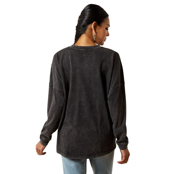 Ariat Women's Canvas Oversized T-Shirt back image