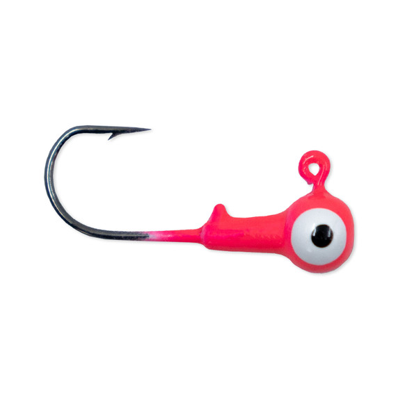 Rogers Ball Head Jigs 1/16oz image in Pink - White Eye
