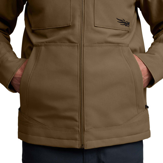 Front Pockets Image of the Sitka Grindstone Work Jacket.