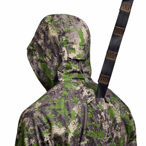 Sitka Downpour Jacket Back Harness Image