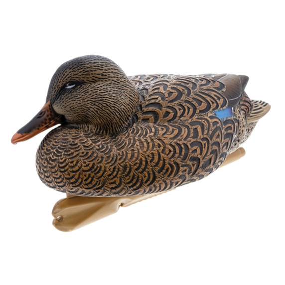 Front Mallard Hen Image of the Avian-X Topflight Oversized Floating Mallard Decoys.