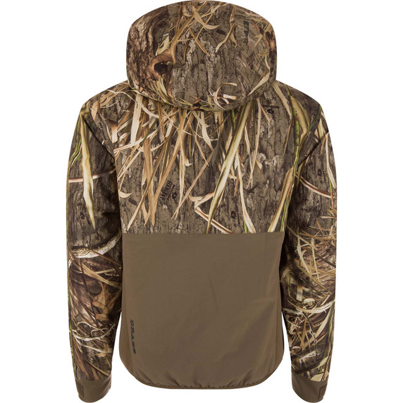 Drake Waterfowl LST BMF Eqwader Half Zip Jacket Back Image