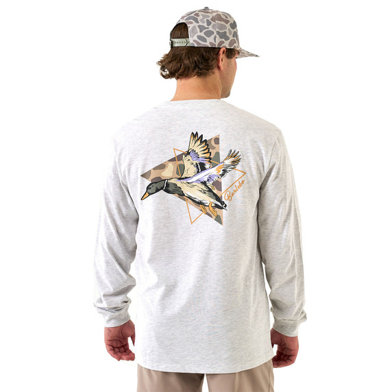 Burlebo Pintail Triangle Duck Long-Sleeve Tee Back Image