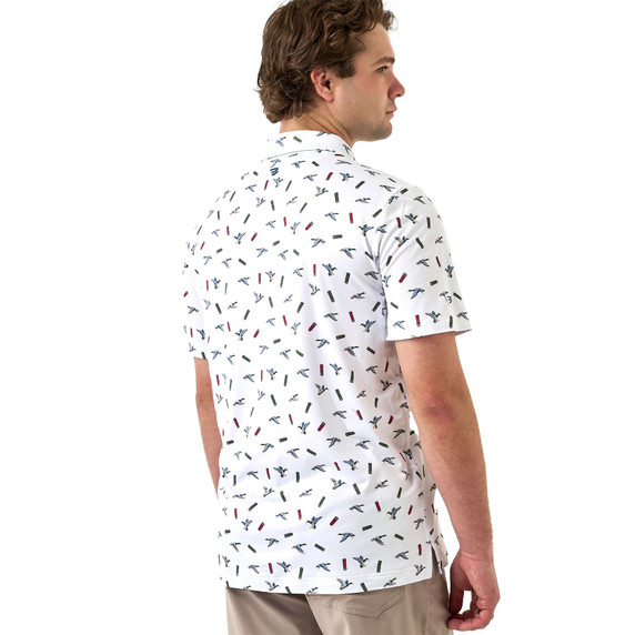 Burlebo Performance Polo Ducks And Shells White back image