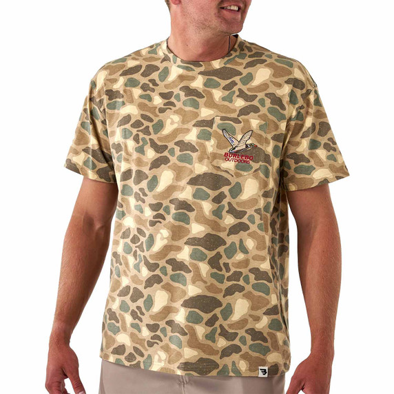 Burlebo Short Sleeve Pocket Tee Pintail Camo front image