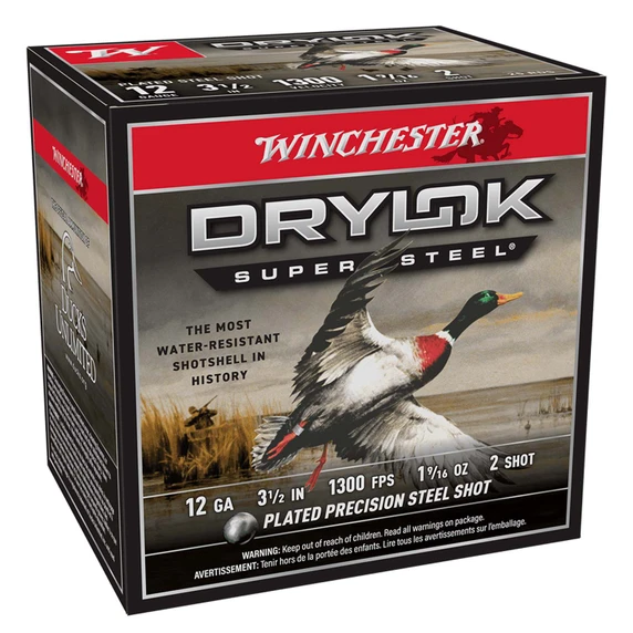 Winchester 12 Gauge 3 1/2" 1 9/16oz 1300FPS Drylok Super Steel Magnum Waterfowl Loads Image