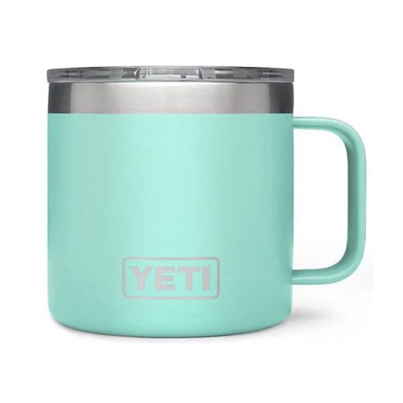 Yeti Rambler 14 oz. Stackable Mug with Durasip Ceramic Lining Image in Seafoam