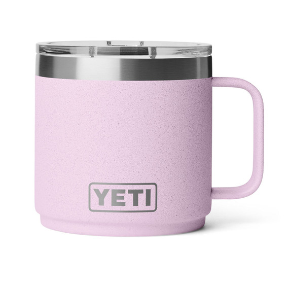 Yeti Rambler 14 oz. Stackable Mug with Durasip Ceramic Lining Image in Cherry Blossom