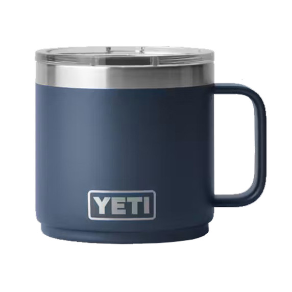 Yeti Rambler 14 oz. Stackable Mug with Durasip Ceramic Lining Image in Navy