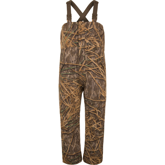 Drake Waterfowl LST Hardline Insulated Bib Image in Mossy Oak Original Shadow Grass