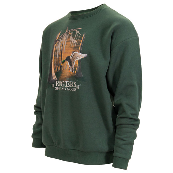 Side image of Rogers Vintage Timber Mallard Crew.