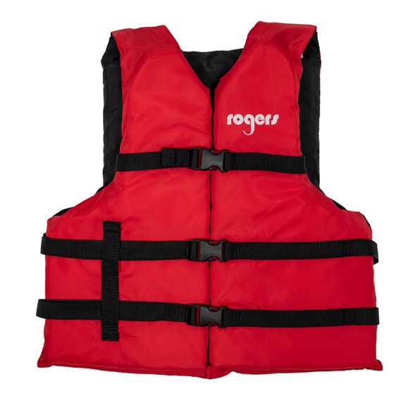 Image of the Rogers Universal General Boating Life Vest in Red