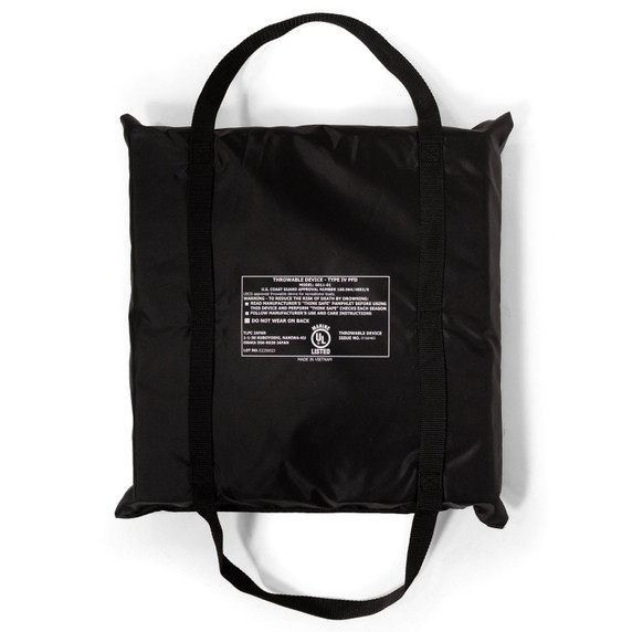 Back image of the Rogers Sporting Goods Type IV Throwable Flotation Cushion.