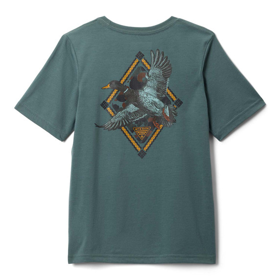Columbia Youth PHG Diamond Short-Sleeve T-Shirt Image in Pond