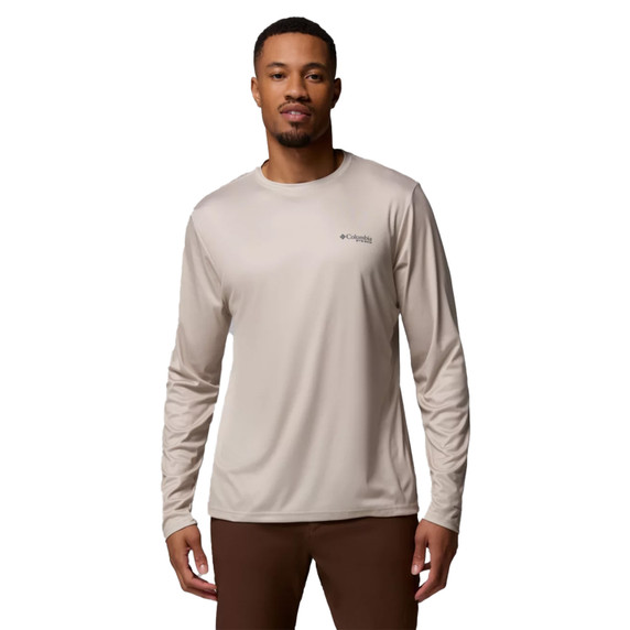 Columbia PHG Terminal Shot Diamond Long Sleeve Shirt image in Fossil