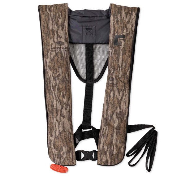 Image of the Rogers Auto/Manual Inflatable Life Vest in Mossy Oak Bottomland