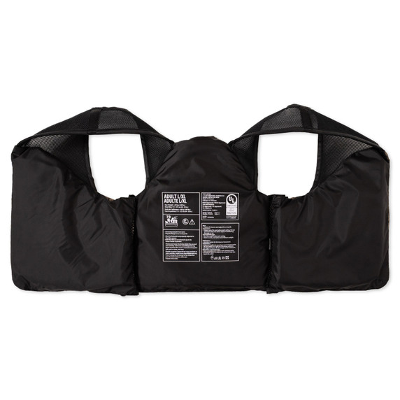 Inside image of the Rogers Sporting Goods Mesh Top Life Jacket.