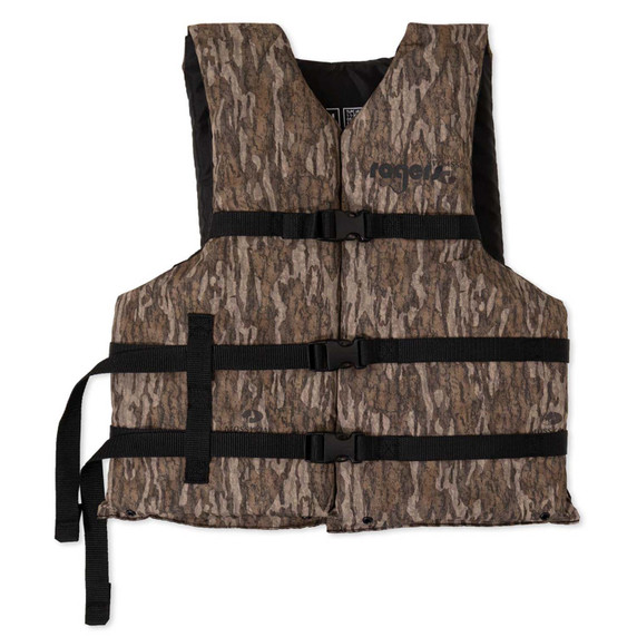 Image of the Rogers Sporting Goods General Boating Life Jacket in Mossy Oak Bottomland