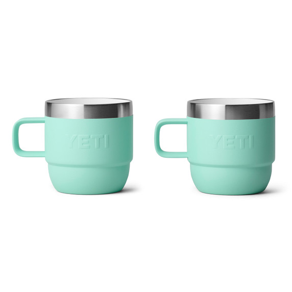 Yeti Rambler 6 oz. Stackable Mugs with Durasip Ceramic Lining, 2 Pack Back Image.