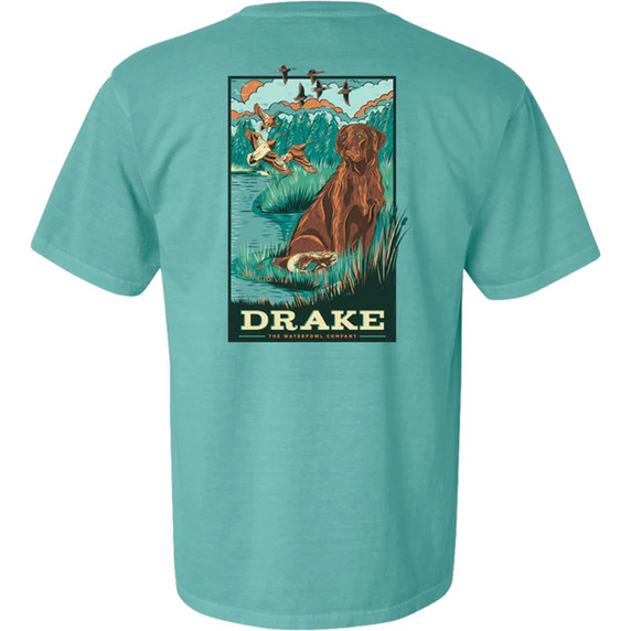 Drake Waterfowl Lab T-Shirt image in Seafoam