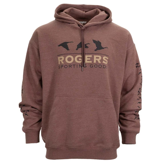 Image of the Rogers Sporting Goods Triple Goose Hoodie in Root Heather