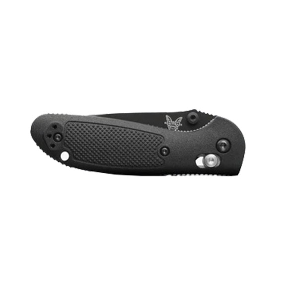 Benchmade Mini Griptilian Black Grivory Drop-Point Folding Knife Folded Image