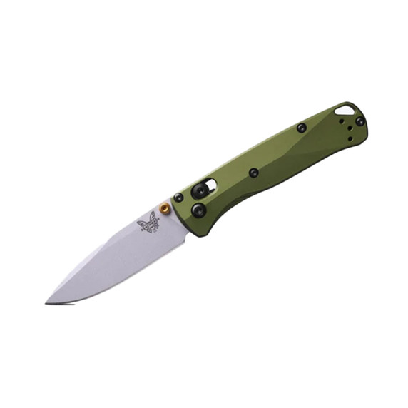 Benchmade Mini Bugout Woodland Green Drop-point Knife image