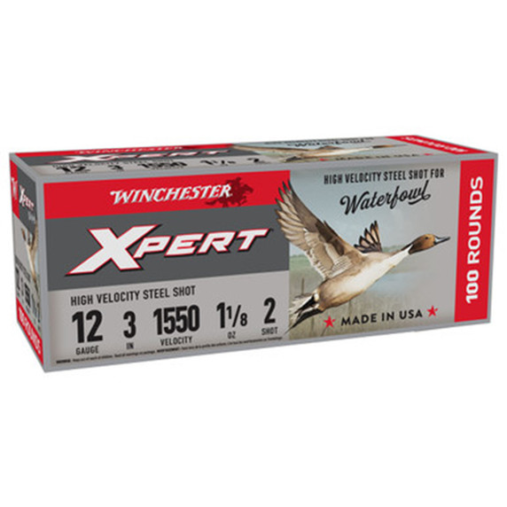 Winchester 12 Gauge 3" 1 1/8oz 1550FPS Xpert High Velocity Steel Waterfowl Loads, Box of 100 image