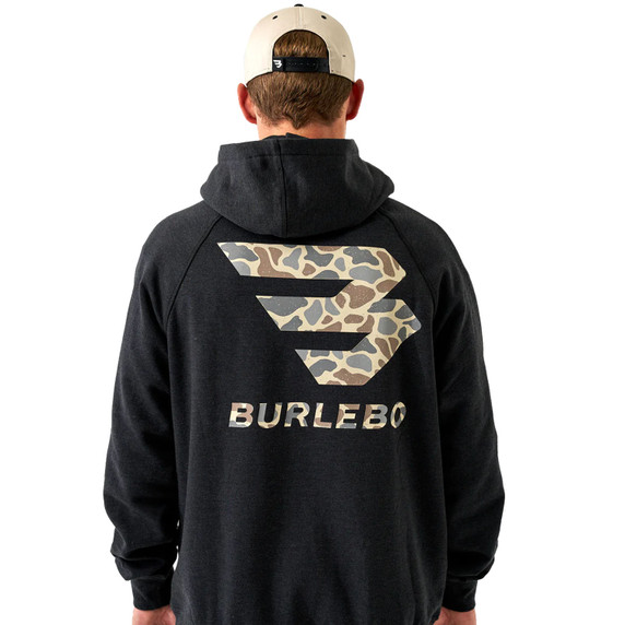 Burlebo Camo Signature Logo Fleece Hoodie Back Image