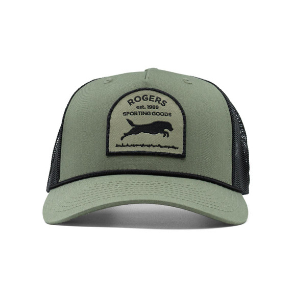 Front image of the Rogers Richardson Retriever Patch Rope Hat.