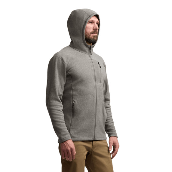 Sitka Snowcrest Full-Zip Hooded Fleece Front Model Image