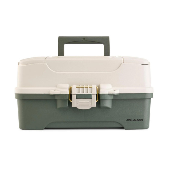 Plano Three-Tray Tackle Box Image in Green/Tan