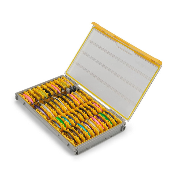 Plano EDGE 3700 Hard Minnow Box opened filled image