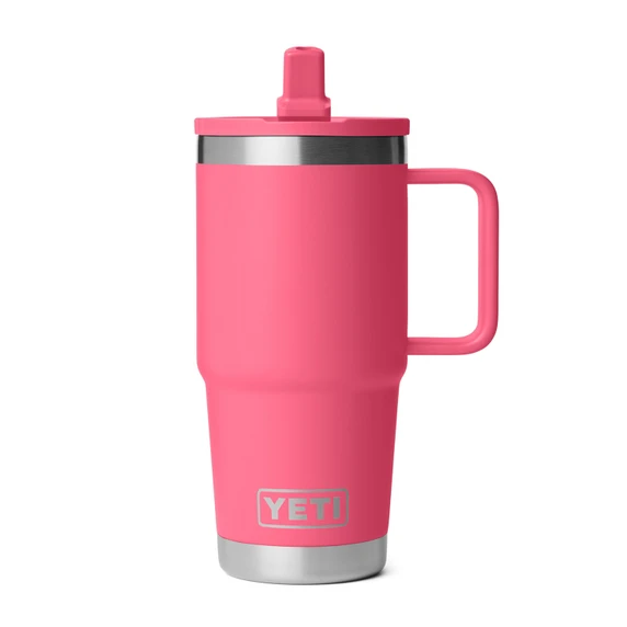 Yeti Rambler 20 oz. Travel Mug Image in Tropical Pink