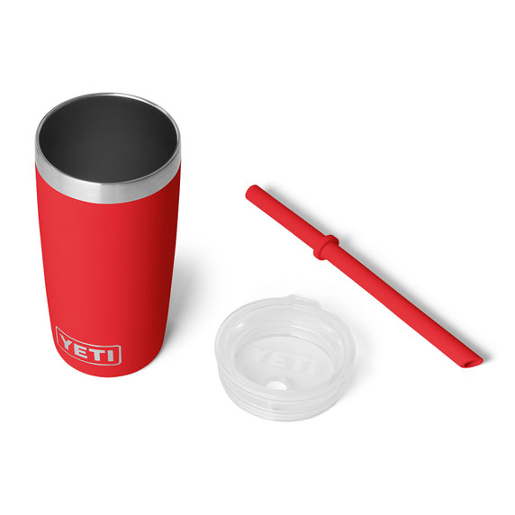 Yeti Rambler Jr. 10 oz. Rescue Red with Straw and Lid Image