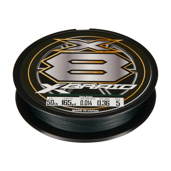 Daiwa Xbraid X8 Braided Fishing Line Image in Dark Green