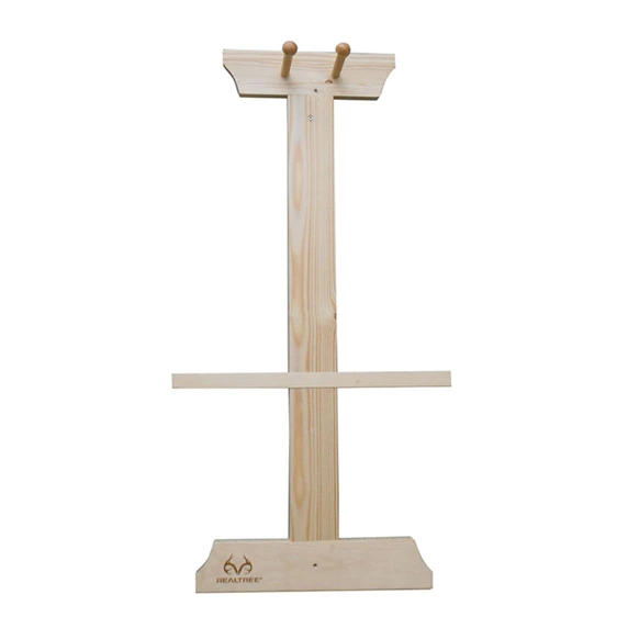 Rush Creek Realtree 1 Crossbow 10 Arrow Wood Storage Rack front empty image