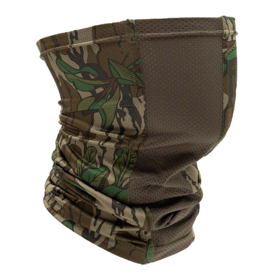 Image of the Rogers Sporting Goods Youth Verge Neck Gaiter in Mossy Oak Greenleaf