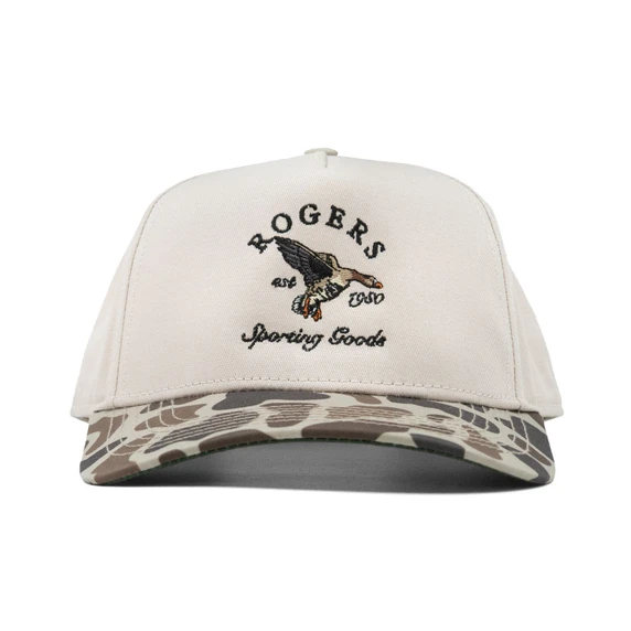 Front image of the Rogers Specklebelly OS Camo EA5Y Hat.