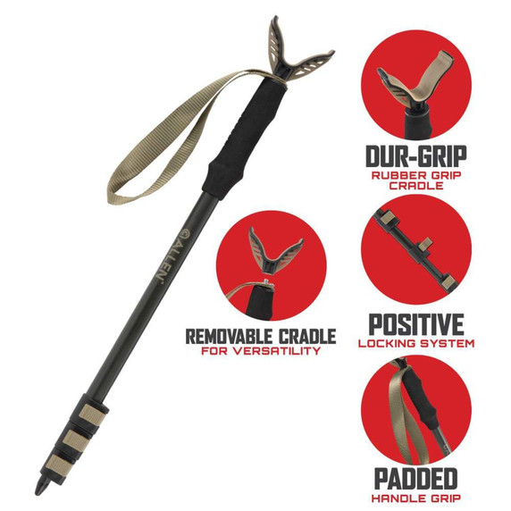 Allen Monopod Turkey Hunting Shooting Stick Features Image